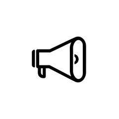 Megaphone Icon Representing Communication, Public Announcements, and Promotion - Ideal for Marketing, Advertising, and Public Speaking