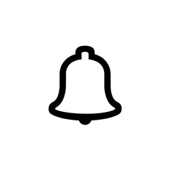 Bell Icon Representing Notifications, Alerts, and Reminders - Ideal for Apps, Messaging, and Reminder Systems
