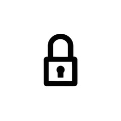 Lock Icon for Security, Privacy, Protection, and Safeguarding Information