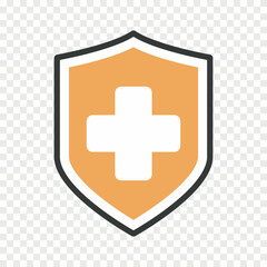 health protection shield icon