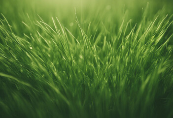 Fresh long green grass isolated against a flat background