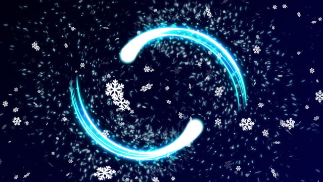 Exploding Particles Snowflakes Flare Horizontal Logo Reveal MOGRT 69