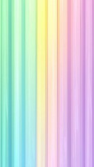 Obraz premium Colorful pastel rainbow stripes blend together, creating a vibrant and cheerful vertical background design, perfect for various creative projects