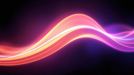 Naklejka premium A stylized digital artwork background, depicting a soft light music wave palette of electric vivid colors depth