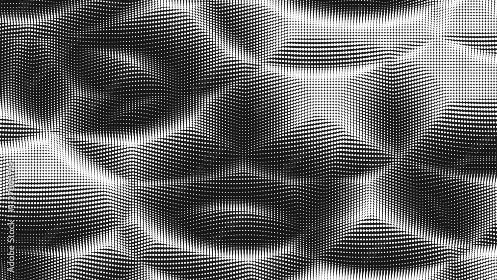 Sticker point wave noise texture. abstract dot background. technological cyberspace background.