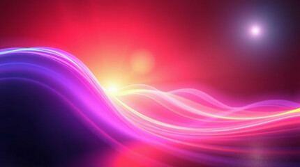 Naklejka premium Digital abstract artwork of a music wave electric vivid colors diffused shadows and subtle illumination smooth transitions and dynamic forms background wallpaper