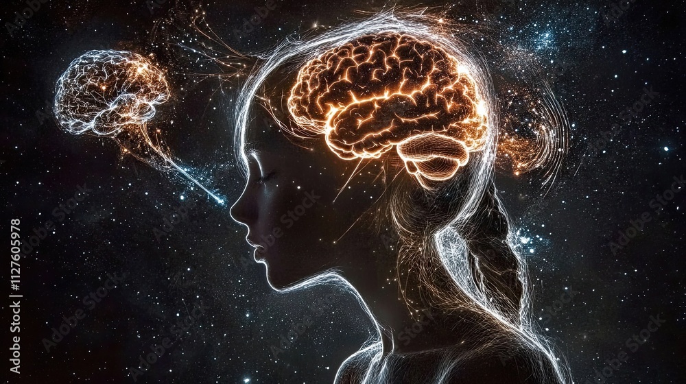 Poster exploring the mysteries of sleep and dreams through the depths of the mind
