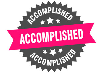 ACCOMPLISHED LABEL, SIGN