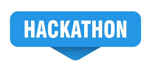 HACKATHON STICKER, BUTTON, SIGN