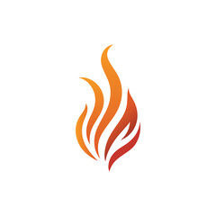 Fire Flame Logo Design with Modern Colorful Luxury Vector Template