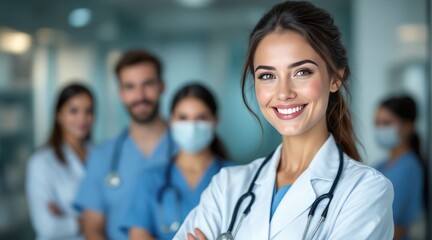 Portrait of a smiling female doctor