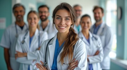 Portrait of a smiling female doctor