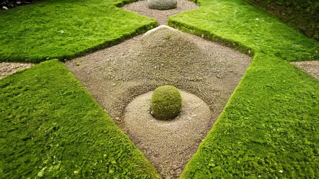 Landscape Nature Garden Sand And Grass
