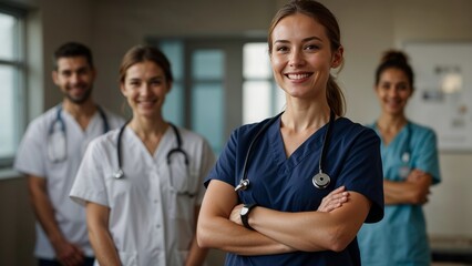 Portrait of a smiling female doctor