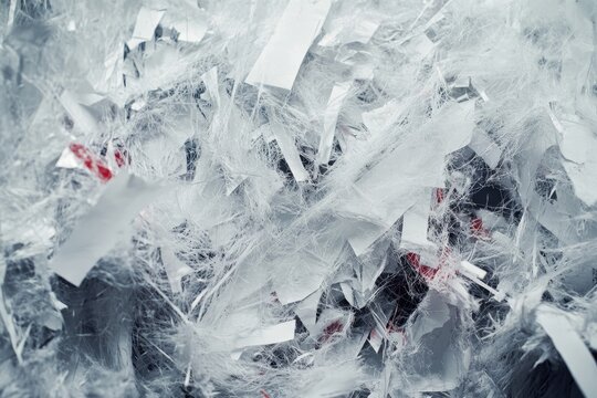 A captivating view of shredded paper chaos  the art and importance of secure data disposal