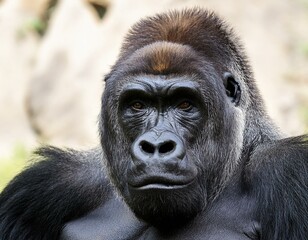 Naklejka premium Portrait of a Gorilla