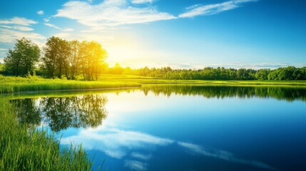 Obraz premium Abstract landscape featuring captivating water reflections in a unique photography composition
