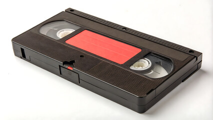 Classic VHS tape with colorful sticker