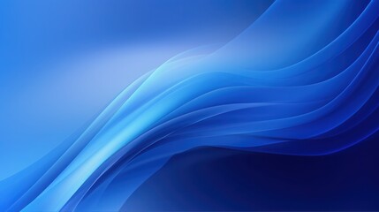 Fototapeta premium Abstract Blue Waves Flowing Design Background