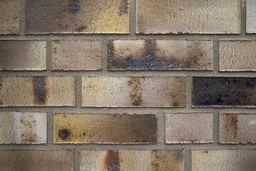 Wall of bricks and cement texture background