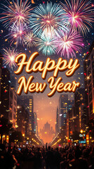 New Year's Eve Celebration in the City