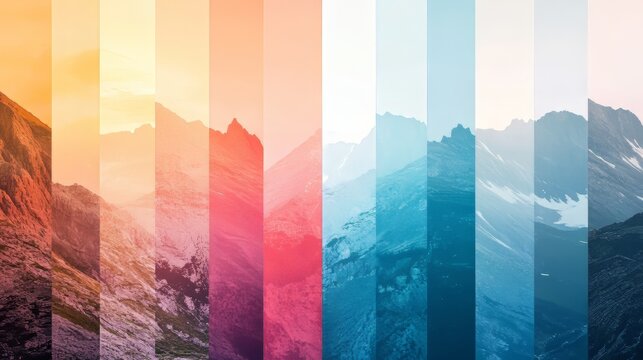 Vibrant duotone gradient preset pack for photoshop - creative color gradients for digital design projects. photoshop textures. Ultra realistic. Photorealistic