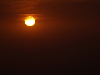 Dark sky sunset 