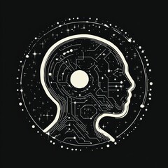 Naklejka premium Artificial intelligence logo --stylize 300 --v 6.1 Job ID: 422d6229-8e2b-4392-a135-7b3288c0468e