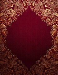 Traditional Batik Wedding Invitation Background