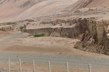 Geomorphic Scenery Desert in Xinjiang, China