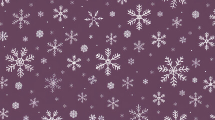 Fancy handmade snowflake and winter decor with cute, retro doodles, snow symbols and ice crystals.