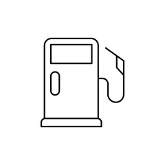 Gas station icon line art vector