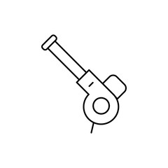 Leaf blower icon line art vector