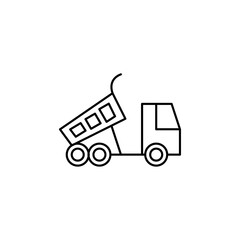 Tipper icon line art vector