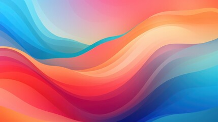 Obraz premium Abstract Colorful Wavy Gradient Background Design