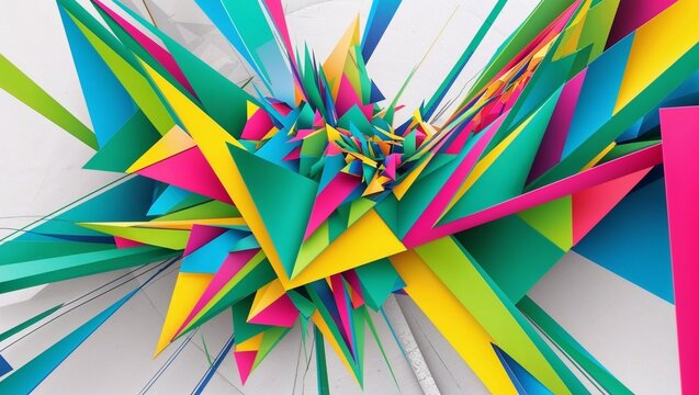 Abstract Geometric Colorful Design