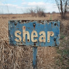 Weathered and Rustic Signage With the Word 