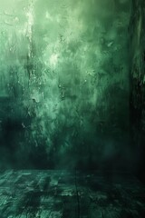 Obraz premium Fine Art Texture Background Portrait Studio Backdrop Grunge Background Green Tones