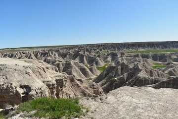 View into the Badlands, South Dakota May 2024