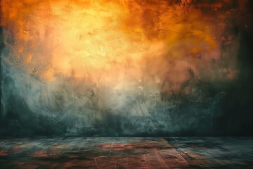 Portrait Studio Backdrop Grunge Background Yellow Tones