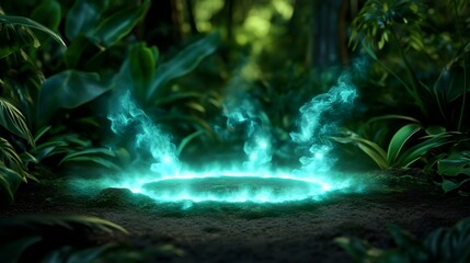 Obraz premium Mystical Jungle Portal Glow