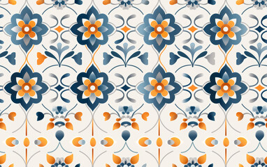 Retro style floral texture art background
