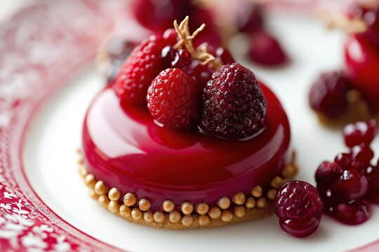Delightful desserts showcasing harmony of taste and color in PANTONE 17-1230 TCX style