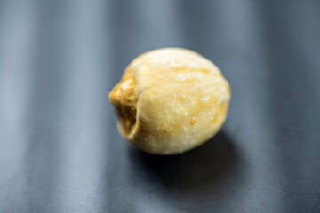 Closeup view of lotus seeds (Nelumbo nucifera) in the bowl