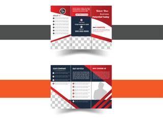 Business Marketing Tri fold brochure design, corporate Business tri fold brochure Template Design.
