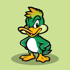 Duck Head Logo Emblem Vector Art