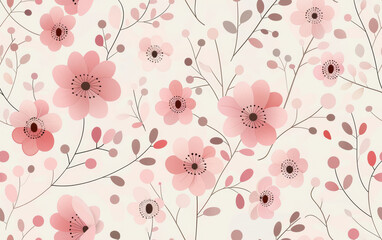 Retro style floral texture art background
