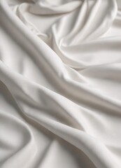 Obraz premium White fabric with subtle linen texture and gentle creases, white, background, linen, gentle