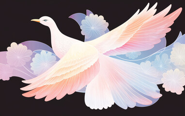 Fototapeta premium Bird theme art illustration