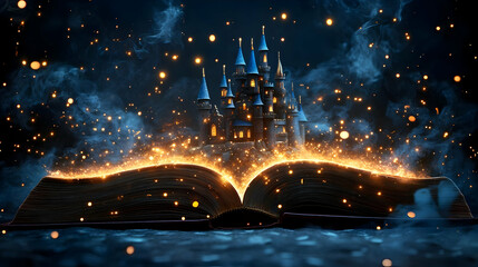 Fairytale Castle Appears from Magical Book Sparks